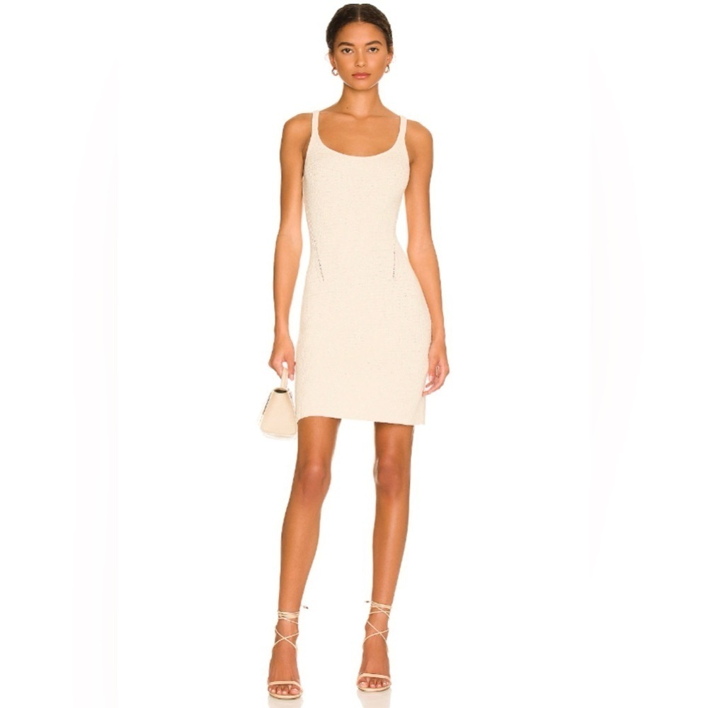 NWT Rag & Bone Women's Lena Knit Mini Dress in Cream SzXL